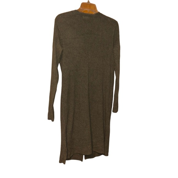 Barefoot Dreams CozyChic Ultra Lite button Long Cardigan cardigan Olive size M - Picture 2 of 3